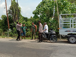 Polsek Rantau Selamat, Kegiatan Bhabinkamtibmas dan Babinsa Dalam Menangani Korban Laka Lantas