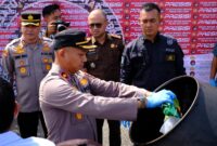 Polres Aceh Utara Musnahkan Barang Bukti Narkoba Senilai Belasan Miliar