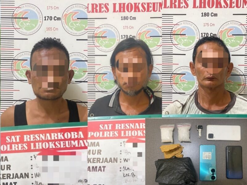 Tersangka Penjual Narkotika di Lhokseumawe