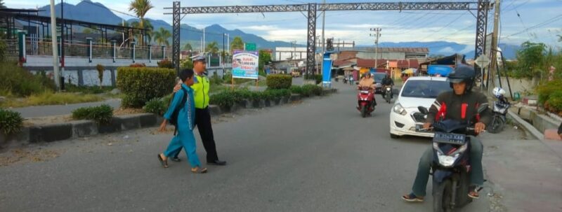 Personil Polres Bener Meriah Dan Polsek Jajaran Melaksanakan Strong Poin 