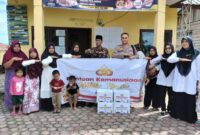 Peduli Anak Stunting, Kapolsek Pintu Rime Gayo Kunjungi Anak Stunting Di Kampung Gemasih