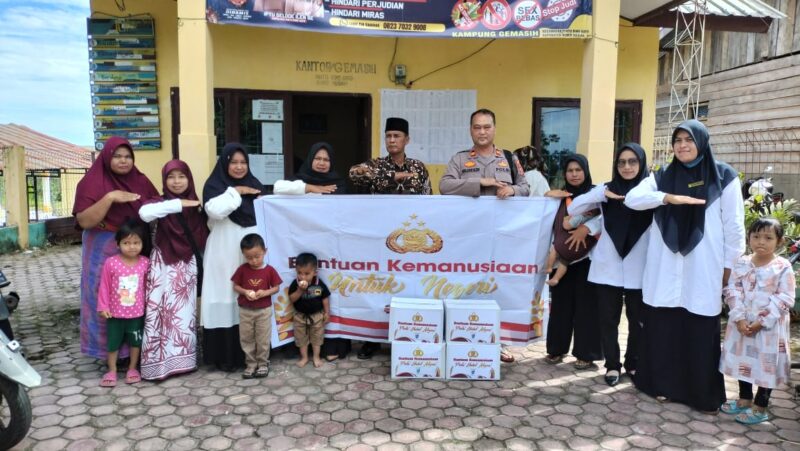 Peduli Anak Stunting, Kapolsek Pintu Rime Gayo Kunjungi Anak Stunting Di Kampung Gemasih