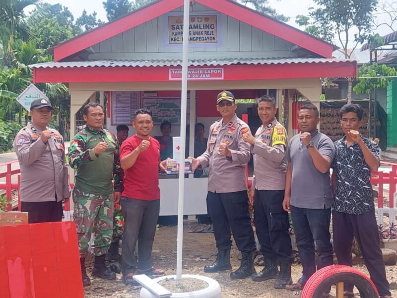 Pengecekan Pos Sat Kamling Oleh Polsek Blangkejeren dan Koramil Blangpegayon Kali Ini di Kecamatan Blangpegayon Kab. Gayo Lues