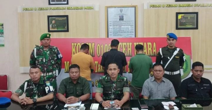 3 Intel TNI Gadungan Peras 22 Warga Kota Lhokseumawe Ditangkap