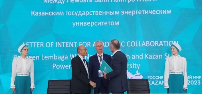 Lawatan Wali Naggroe ke Rusia Jadi Pembahasan Khusus Hingga Tanda Tangani LOI Kazan State Power Eginering University