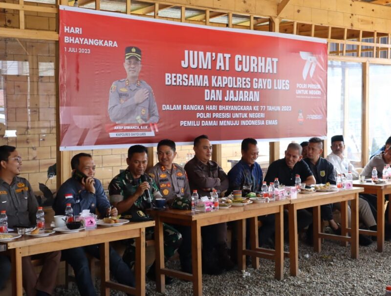 Kapolres Jum’at Curhat Di Aroma Leuser “Bahas Pilkada Damai“