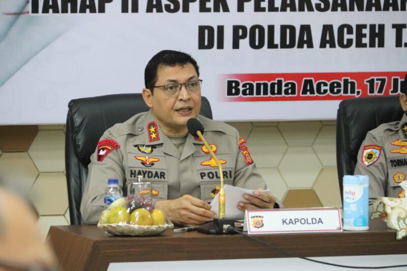 Kapolda Aceh Pimpin Taklimat Awal Audit  Kinerja Tahap II Tahun 2023