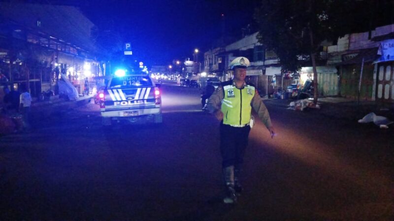 Upaya Cegah Timbulnya Guantibmas, Satlantas Polres Aceh Tengah Giatkan Blue Light Patrol