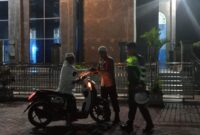 Polisi Laksanakan Patroli Harkamtibmas Di Seputaran Masjid Al - Amin, Kampung Simpang Balek, Bener Meriah
