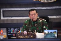 Panglima TNI Laksamana TNI Yudo Margono, S.E., M.M., menerima paparan akhir Pangkogabwilhan I Laksdya TNI Erwin S. Aldedharma, S.E., M.M., M.Sc., mengenai Pengamanan KTT ke-43 ASEAN SUMMIT Tahun 2023. Bertempat di Mabes TNI, Jakarta Timur, pada Jum'at. (25/8/2023)