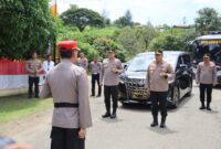 Kapolda Aceh Irjen Ahmad Haydar bersama Wakapolda Brigjen Syamsul Bahri mendampingi Kalemdiklat Polri Komjen Purwadi Arianto melaksanakan kunjungan kerja ke Sekolah Polisi Negara (SPN) 
