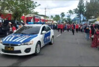 Polantas Hadir Pengamanan dan Pengaturan Lalulintas Rangkaian Kegiatan Jalan Santai Di Kota Banda Aceh 24/9/2023