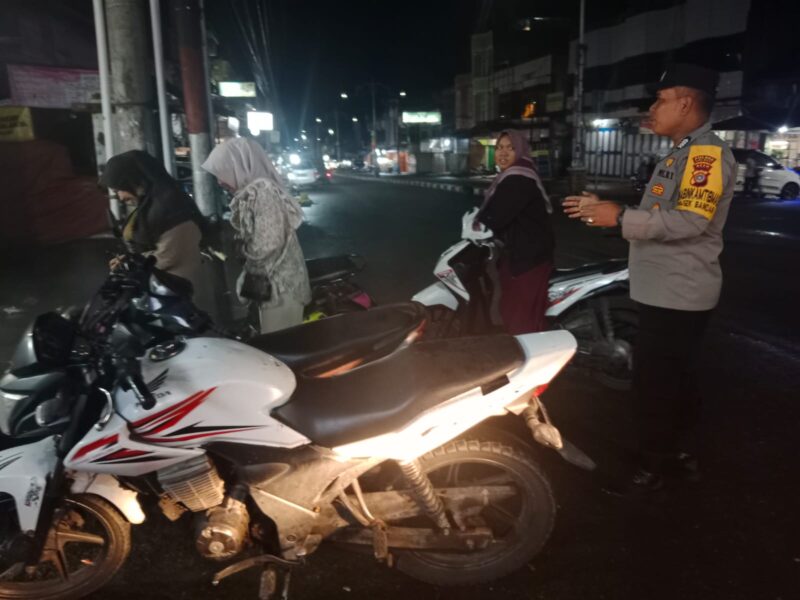 Patroli Rutin Personel Piket Polsek Bandar di Wilayah Kecamatan Bandar
