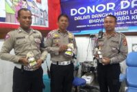 Satlantas Polresta Banda Aceh melaksanakan kegiatan Donor Darah dalam rangka HUT Lalulintas Bhayangkara Ke-68 Tahun 2023 Polresta Banda Aceh. Senin (18/9). 