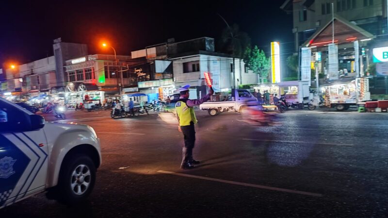 kegiatan Patroli rutin serta Pengaturan Lalulintas pada malam hari di Wilayah Hukum Polresta Banda Aceh. Sabtu 23/9/2023  pukul 20.00 s.d selesai. 