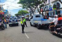 kegiatan Patroli siang hari dengan melakukan pemantauan, Pengaturan Lalin Minggu 24/9/2023