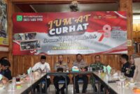 Jumat Curhat Kapolresta Banda Aceh  bersama unsur Muspika Baiturrahman, Panwascam, P2K dan PKD berlangsung di Chek Yuke Tepi Kali, Banda Aceh, Jumat (29/9/2023) 