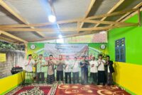 Pengurus dan Santri Yayasan Ulul Azmi Tiyuh Kibang Budi Jaya, Kecamatan Lambu Kibang, Kabupaten Tiulang Bawang Barat, Provinsi Lampung, Sabtu (30/9/2023)