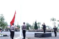 Polres Bener Meriah Menggelar Upacara Bendera Merah Putih dalam Rangka Hari Sumpah Pemuda ke-95 Tahun 2023
