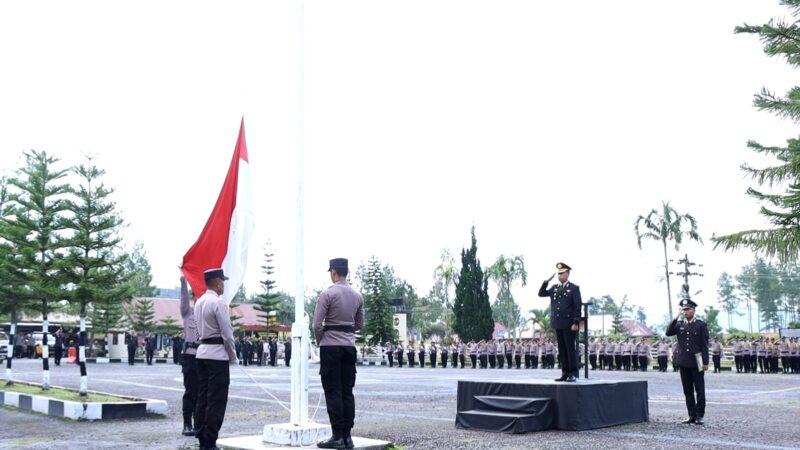 Polres Bener Meriah Menggelar Upacara Bendera Merah Putih dalam Rangka Hari Sumpah Pemuda ke-95 Tahun 2023
