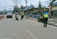 Penertiban Helm oleh Personel Satlantas Polres Gayo Lues untuk Kurangi Fatalitas Korban Kecelakaan Lalulintas
