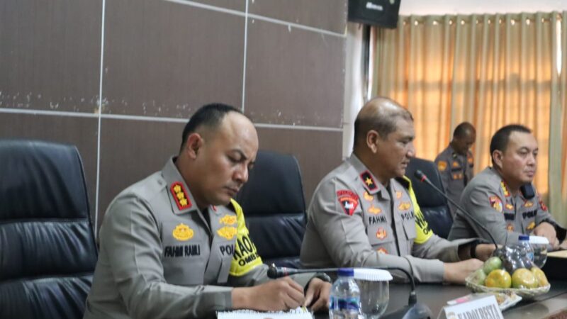 Wakapolda Aceh Brigjen Pol. Drs. Armia Fahmi, M.H, di Mapolresta Banda Aceh pada Senin (20/11/2023) sore.