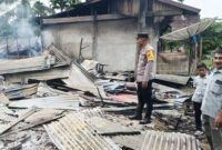 Empat unit ruko di Desa Gunci, Kecamatan Sawang, Aceh Utara, wilayah hukum Polres Lhokseumawe terbakar, Selasa (28/11/2023) sekira pukul 03.30 WIB,