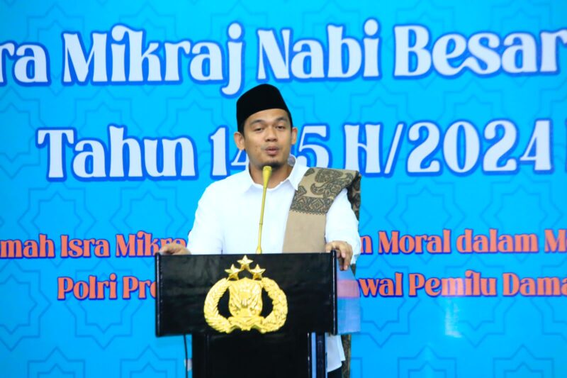 Gelar Isra Mikraj, Personel Bhayangkara Diingatkan Pentingnya Ketakwaan dalam Bertugas