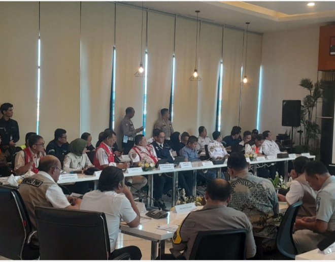 Rapat Koordinasi Persiapan Angkutan Lebaran 2024 di Pelabuhan Merak (Foto: TIMESLINES INEWS/Heru Nurhadiyansyah)