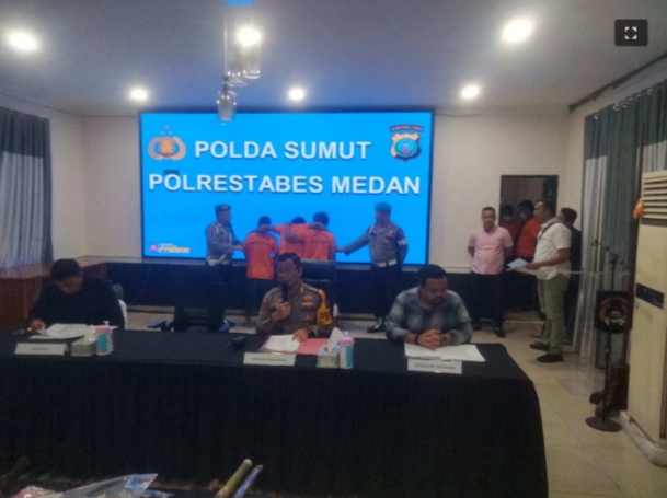 Lima Kawanan Perampok Ojol Digulung Polsek Percut Polrestabes Medan, 3 orang di berikan tegas dan terukur