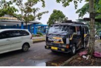 Bus Asnami yang sedang menunggu penumpang di Terminal Kadubanen, Pandeglang. (TIMESLINES INEWS/Heru Nurhadiyansyah)