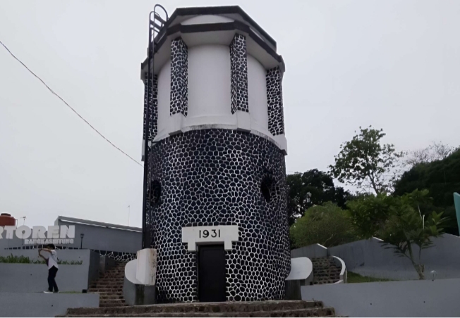 Menara air Rangkasbitung merupakan salah satu bangunan peninggalan Hindia Belanda di Lebak yang masih terawat hingga saat ini. (Foto : TIMESLINES INEWS/Heru Nurhadiyansyah)