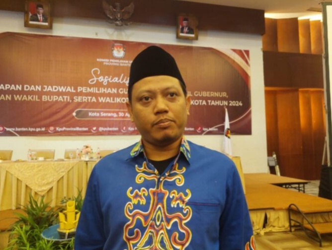 Ketua KPU Banten Muhamad Ihsan. (TIMESLINES INEWS/Heru Nurhadiyansyah)