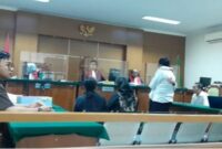 Sidang kasus pembobolan rekening BRI (Foto: TLii/Heru)