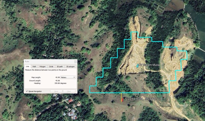 Penindakan Tambang Ilegal di Pidie sesuai Prodesur, Beroperasi 45 Meter di Luar IUP