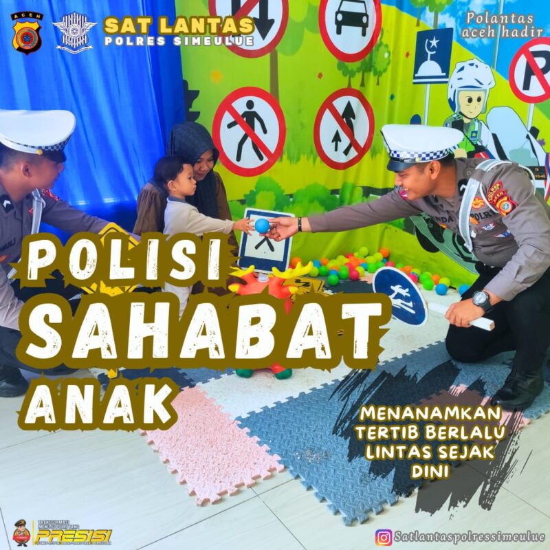 Satlantas Polres Simeulue Laksanakan Program POLSANAK untuk Pendidikan Lalu Lintas Sejak Dini