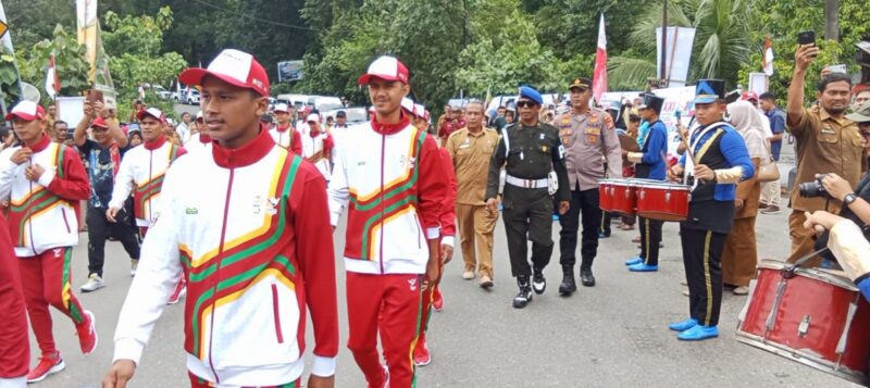 Polisi Amankan dan Kawal Kirab Api PON XXI Aceh-Sumut 2024