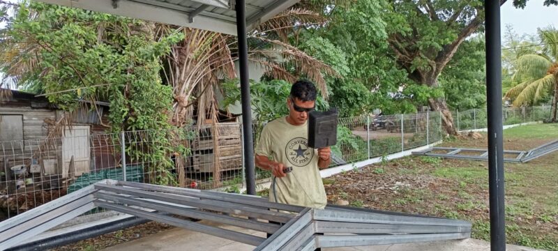  Proyek peningkatan fasilitas di SMPN 1 Banda Aceh menunjukkan kemajuan signifikan pada hari ke-13 pelaksanaannya.