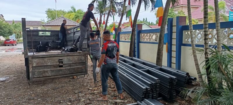 Proyek peningkatan fasilitas di SMPN 1 Banda Aceh menunjukkan kemajuan signifikan pada hari ke-15 pelaksanaannya. 