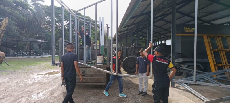 Proyek peningkatan fasilitas di SMPN 1 Banda Aceh menunjukkan kemajuan signifikan pada hari ke-16 pelaksanaannya.