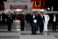 Panglima Komando Daerah Militer Iskandar Muda (Pangdam IM) Mayor Jenderal TNI Niko Fahrizal, M.Tr.(Han)., menghadiri Apel Kehormatan dan Renungan Suci (AKRS) yang dilaksanakan di Taman Makam Pahlawan, 