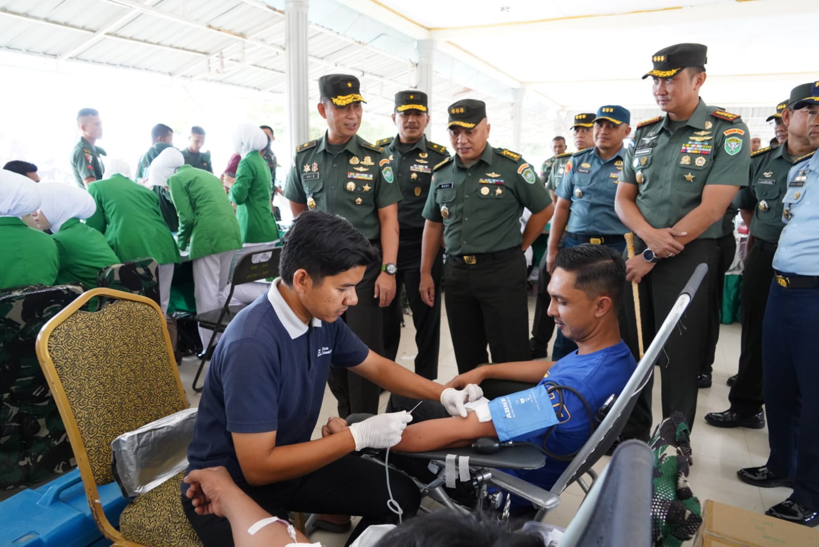 Brigjen TNI Ayi Supriatna, S.I.P., M.M., dalam sambutannya menyatakan, "Kegiatan bakti kesehatan dan bakti sosial ini diselenggarakan dalam rangka menyambut HUT ke-79 TNI, 