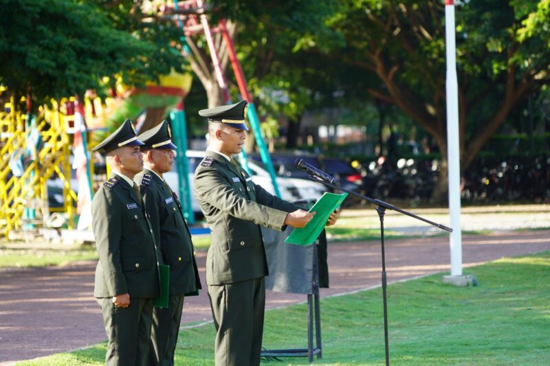 Brigadir Jenderal TNI Ayi Supriatna, S.I.P., M.M. memimpin Upacara Peringatan Hari Kesaktian Pancasila tahun 2024 di Lapangan Blang Padang, Banda Aceh, pada Selasa (01/10/2024). 