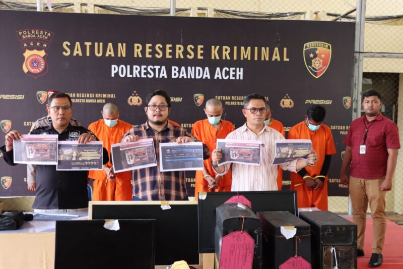 Polisi Amankan Sejumlah Penjudi di Banda Aceh