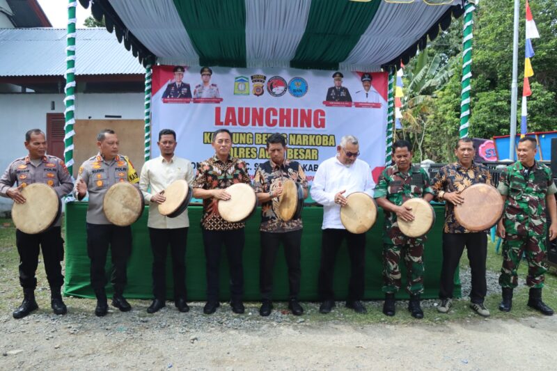 Dirresnarkoba Polda Aceh Hadiri Peluncuran Kampung Bebas Narkoba di Seulimeum