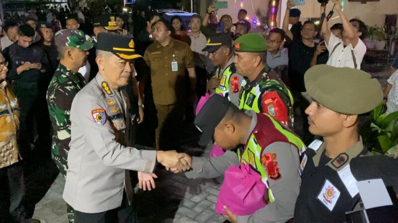 Irwasda Polda Aceh bersama Forkopimda Tinjau Pengamanan Gereja pada Malam Natal