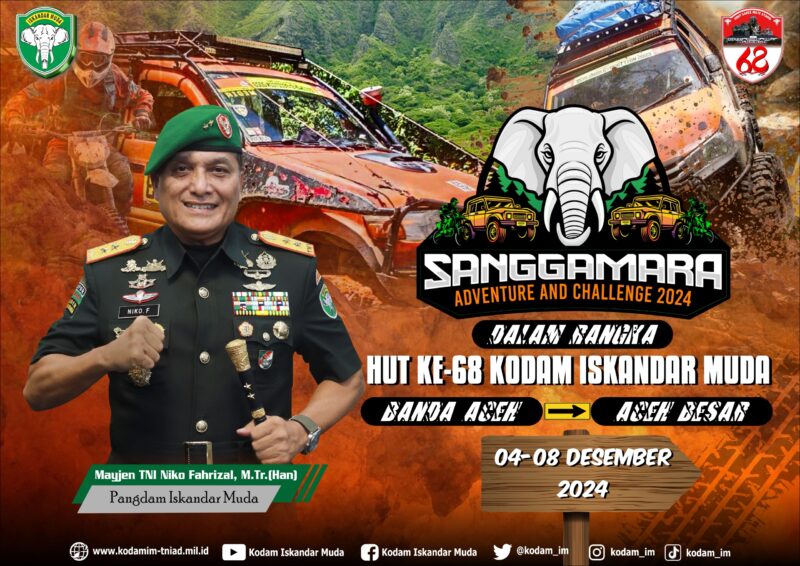 Mayor Jenderal TNI Niko Fahrizal, M.Tr. (Han), melalui Indonesia Offroad Federation (IOF) Aceh, menyelenggarakan event bertajuk 