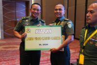 Letnan Kolonel Inf Teuku Mustafa Kamal menghadiri Rapat Evaluasi Fungsi Penerangan TNI AD TA 2024 yang digelar di Ballroom Hotel Novotel, Gunung Sahari, Jakarta Pusat, Kamis (12/12/2024).
