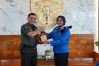 Mayor Jenderal TNI Niko Fahrizal, M.Tr. (Han), menerima audiensi dari siswa dan siswi SMA Taruna Nusantara di Balee Sanggamara, Markas Kodam Iskandar Muda, Selasa (31/12/2024).
