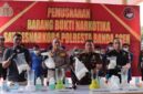 Banda Aceh City Police (Polresta Banda Aceh) Destroys 3.7 Kg of Methamphetamine